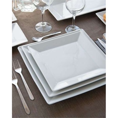 Saturnia Kimi, set 6 piatto frutta cm 21 in fine porcellana