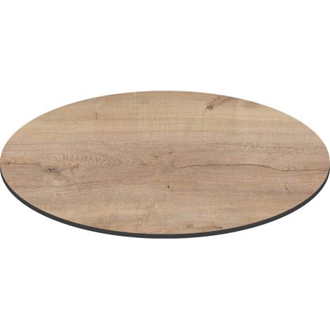 Plateau de table ronde 60 cm 4 places chêne