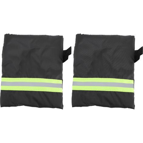 Housse de robinet extérieur pour l'hiver - Protection antigel pour robinet et tuyau d'arrosage, lot de 2 housses isolantes robustes avec cordon de serrage (18 x 15 cm) (1/5)