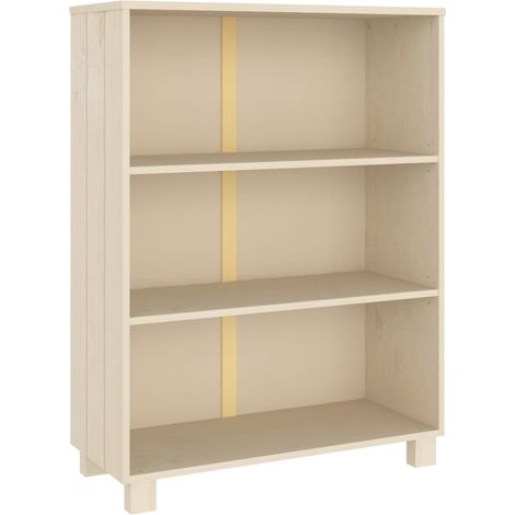Étagère de Rangement Bibliothèque, Montage facile, Marron miel 85x35x112 cm Bois de pin massif OIB6247E (1/5)