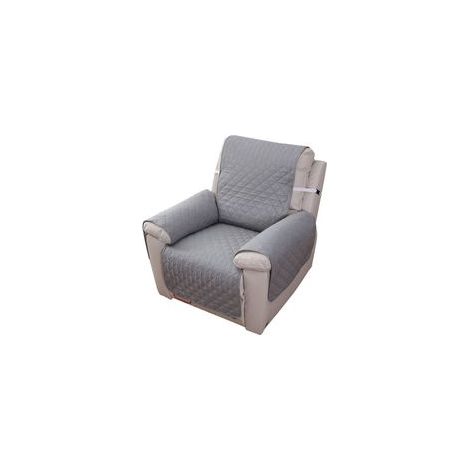 Housse de canapé imperméable pour fauteuil relax 1 place – Tissu coton doux – Lavable en machine – Protection optimale pour chambre (1/4)