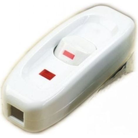 Cordon Commutateur Avec, Basculante Pour Lampe, Cordon Interrupteur, Interrupteur de Lampe, Inline on/Off Interrupteur, 2 Pièces 250V 10A Inline ON/OFF Table Lampe de table Cordon Commutateur (1/4)