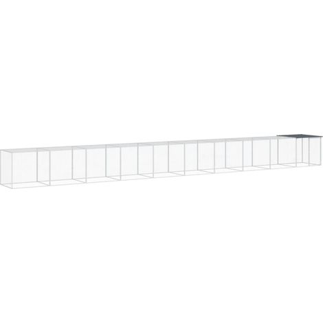 Maison Exclusive - Gabbia Polli con Tetto Antracite 1003x98x90 cm Acciaio Zincato