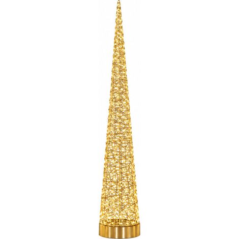 Ad Trend Albero di Natale in ferro e PE oro con 1.200 LED H 180cm (1/3)