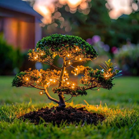 esotec Solar Lichterkette, 24 bernsteinfarbene LEDs, 2,3 Meter wetterfest 102171 (1/5)