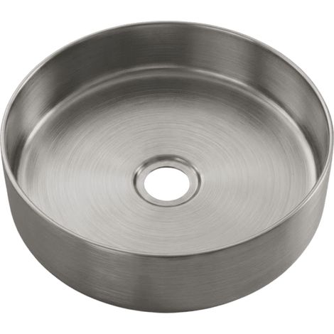 Essebagno Essenox Aufsatzwaschbecken rund 37.5 cm aus Edelstahl