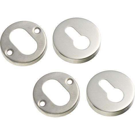 Couvercle de Serrure en Acier Inoxydable, 2 Ensembles, Argenté Plusieurs styles Protège les Vis de Verrouillage, Antirouille, pour Meubles et Tables de Chevet Style Aléatoire (1/5)
