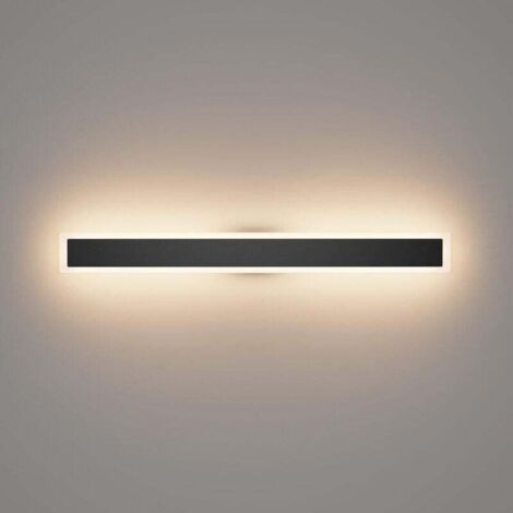 Applique Murale Longue Extérieure LED Villa 80CM IP54 Étanche Noir - Blanc Chaud 3000K - Jardin, Porche (1/5)