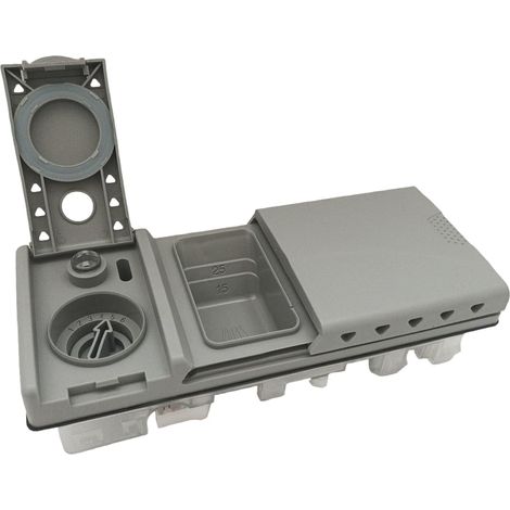 eRicambi® Elettrodosatore Dispensatore Separatore Contenitore Detersivo Eltek C/Reed Lavastoviglie, Compatibile Con Candy Bosch, Dimensioni: 200x81x54(mm) Modelli Compatibili: SGE - SGI - SRV - SRS (1/5)