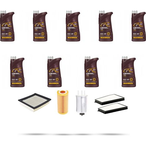 Kit tagliando 4 FILTRI e 9L OLIO compatibile con Ssangyong Kyron 2.7 Xdi 121kw dal 2005 (1/5)