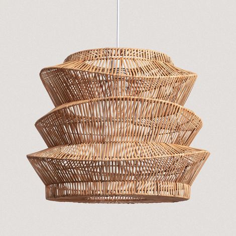 Suspension Rotin Asha Ø500 mm ILUZZIA Textile naturel (1/4)