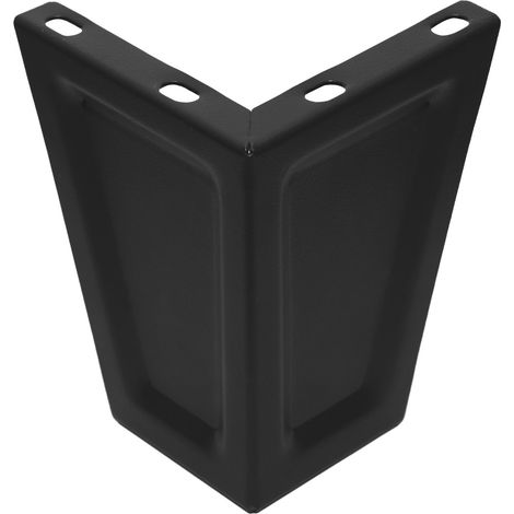 Pieds de meuble, ensemble de 4 pcs. noirs