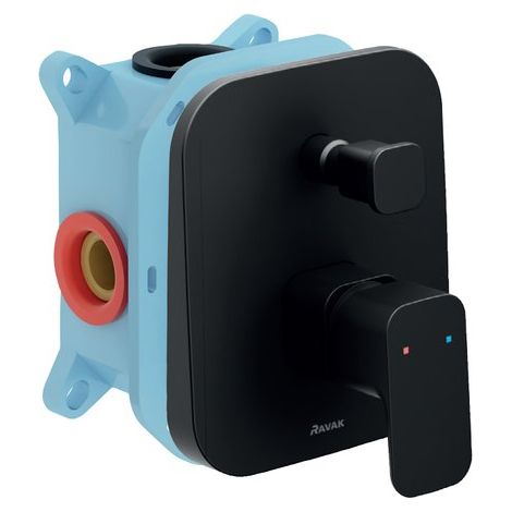 Ravak 10° Free - Grifo de bañera empotrado TD F 065.20, negro X070158 (1/4)
