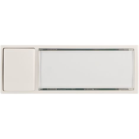 Grothe MONTILUX 2154 Pulsador de timbre, COMBIFIX, iluminado, montaje en superficie, blanco, 51011
