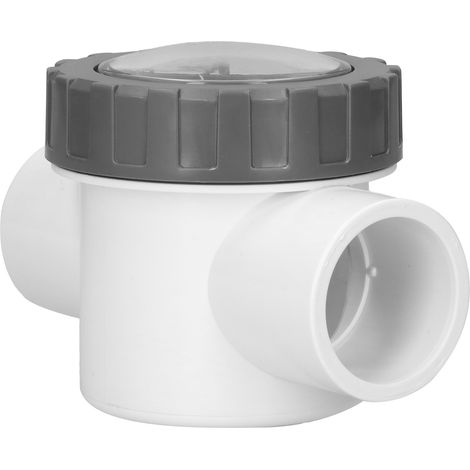 Clapet anti-retour PVC piscine transparent, accessoire remplacement non-retour V501A, valve unidirectionnelle étanche (1/5)