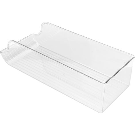 Boîte de rangement transparente pour canettes de bière et soda, étagère roulante à tiroir unique, petite taille pour usage domestique. (1/5)