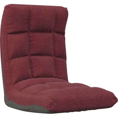 Maison Exclusive - Sedia a Sdraio da Terra Pieghevole Rosso Vino in Tessuto (1/5)