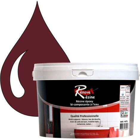 Peinture Résine - RAL 3005 - Rouge vin - Brillant - 0,5L - Multi-supports (1/4)