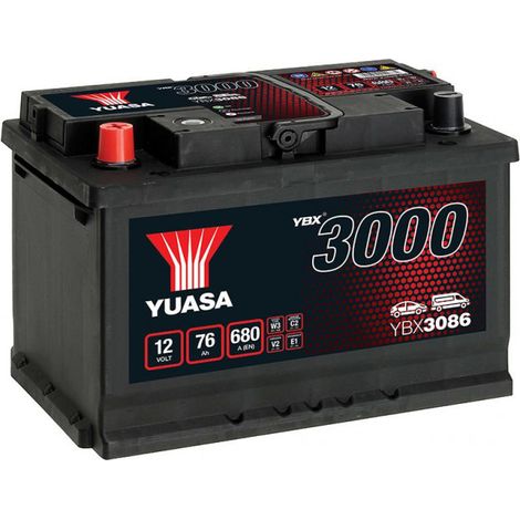 Batterie Yuasa SMF YBX3086 12V 76ah 680A L3G