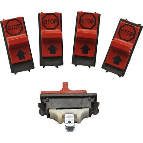 Lot de 5 interrupteurs marche/arrêt pour tronçonneuses Husqvarna 362, 365, 371, 372, 385XP, 336 et 339XP (pièces de rechange). (1/5)