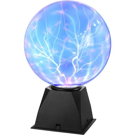 Boule à plasma Ledmomo - Tactile et magique - Couleur : indigo - 8" rapport qualité-prix top vente t (1/5)