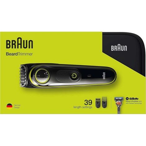 Tondeuse barbe - Braun - BT3941TS - Précision réglable 0.5 à 20 mm - Waterproof - Sans fil (1/5)