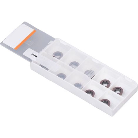 Lot de 10 plaquettes de tournage en carbure, jeu d’outils de coupe CNC pour tour et fraiseuse (1/5)