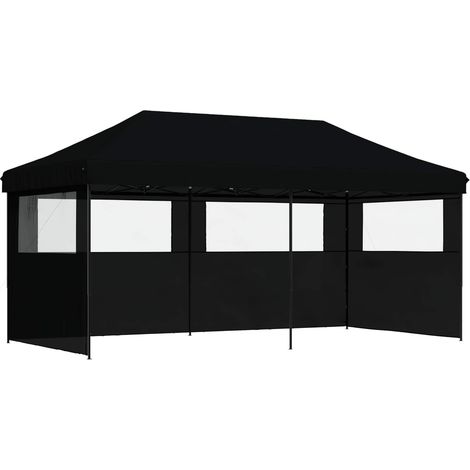 Party-Zelt Schwarz 292 x 580 x 315 cm Oxford-Stoff vidaXL