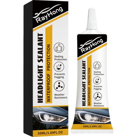 Mastic d'étanchéité pour phares de voiture RAYHONG, protection contre les fuites des phares et feux arrière, étanche à l'humidité, à l'eau et à la poussière, 50 ml (1/5)