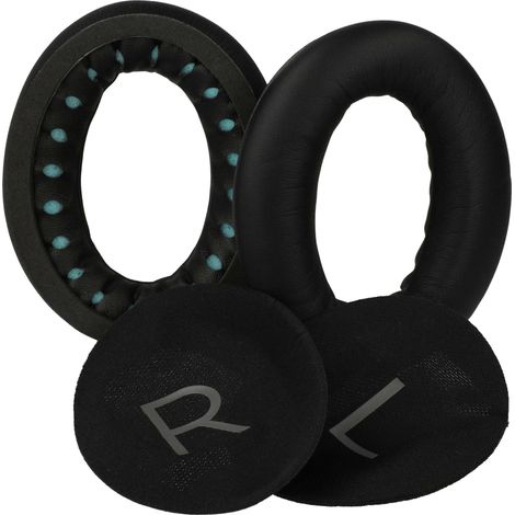 vhbw 2x Almohadillas oídos de repuesto compatible con Bose QuietComfort, QuietComfort 45, QC45 auriculares, cascos - negro