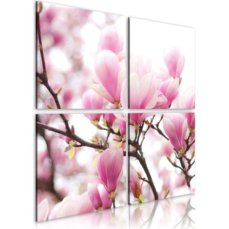 Quadro - Cespuglio di magnolie in fiore - 40x40 (1/4)