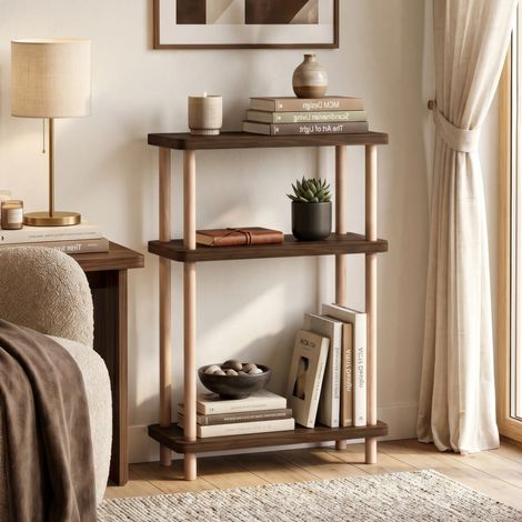 Standregal Nampernu 62x40x18 cm Walnussoptik [en.casa] (1/5)