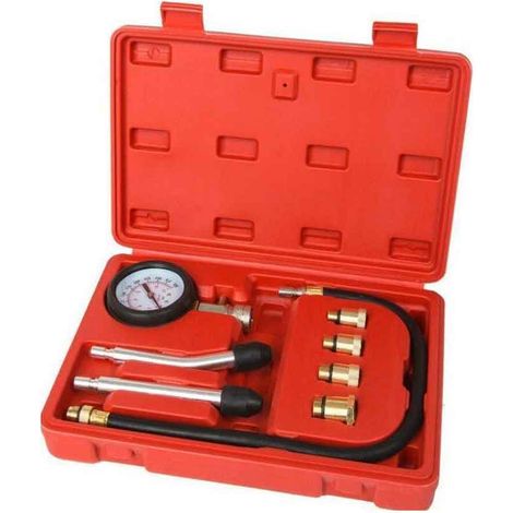 Tester misuratore di pressione compressione pistone e cilindri motore auto con manometro in valigetta (1/5)
