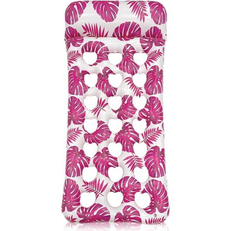 Hamac flottant pour piscine, hamac flottant avec oreiller, lit flottant gonflable 4 en 1, hamac flottant portatif, rose
