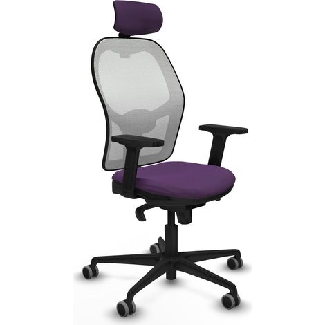 Sedia Ufficio con Poggiatesta Piqueras y Crespo 2D036G2 Viola (1/5)