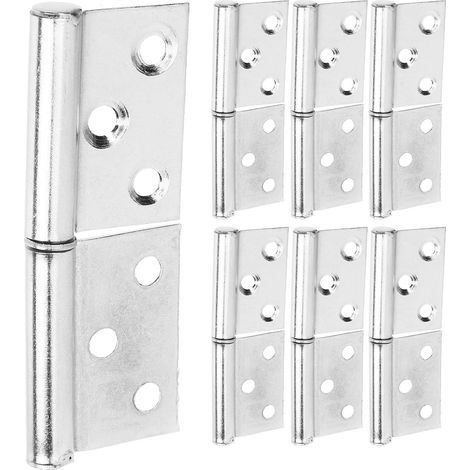 Charnières à Souder en inox 304, Lot de 12 Pièces Argentées (1/5)