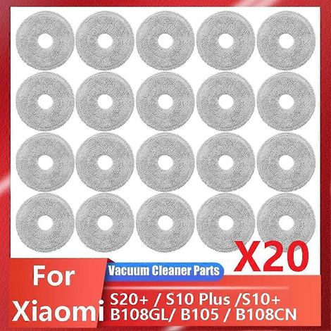 Pièces détachées et accessoires pour aspirateur robot Xiaomi S20+ / S10 Plus / S10+ / B108GL / B105 / B108CN B113CN - Lingettes de nettoyage (1/5)