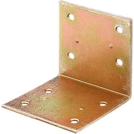 Alberts 332723 Squadretta di giunzione angolare, Acciaio, 60 x 60 x 60 mm / 25 pz (1/2)