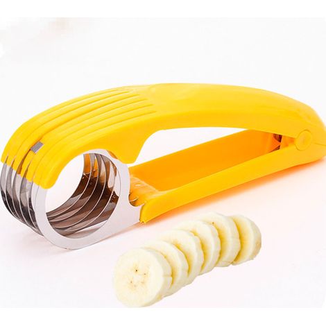 Machine à découper les bananes en acier inoxydable pour la maison, machine portable pour découper les fruits et légumes et les saucisses de cuisine (1/5)