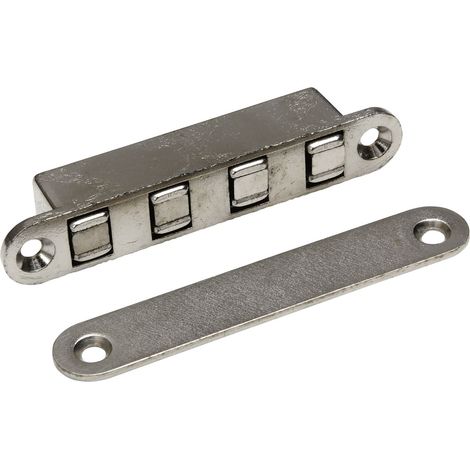Magnetschnapper MC 10 zum Einlassen, Haltekraft 12 kg, Zamak vernickelt (1/2)