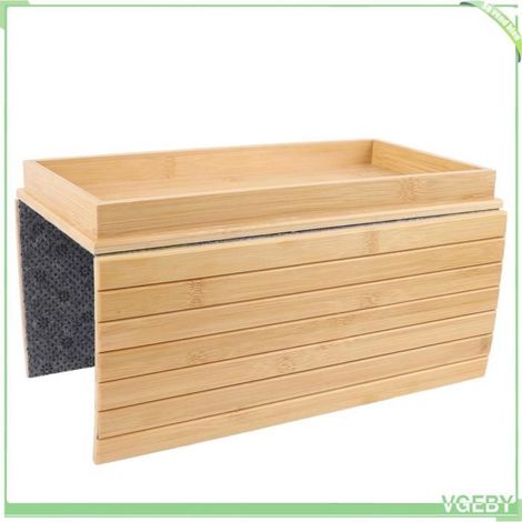 Plateau d'accoudoir de canapé - FAFEICY - Flexible - Antidérapant - Réglable - Bois de Bambou (1/4)