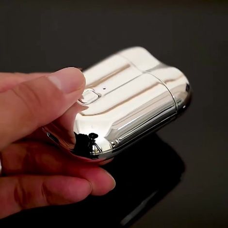 Rasoir puissant à 2 lames - Rasoir corporel rechargeable USB à 2 têtes + Tondeuse à barbe/à barbe de précision - Léger et confortable - Soin du corps parfait pour hommes et femmes, idéal pour les voya (1/5)