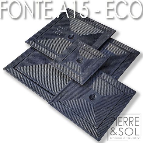 Couvercle en fonte pour regard d'inspection - A15 - LINE ECO - 35 x 35 cm