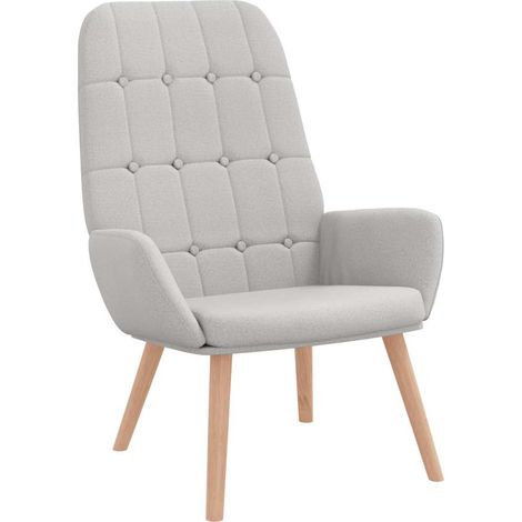Maison Exclusive - Sedia Relax Grigio Nuvola in Tessuto
