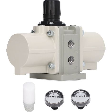 Pneumatisches Boost-Ventil mit Manometer und Schalldämpfer, Typ SMC, Druckluftverstärkung (1/5)