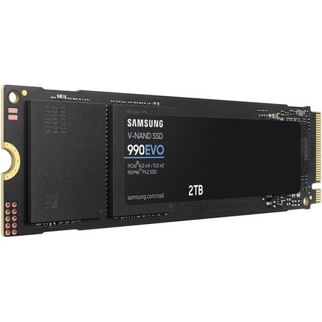 Samsung SSD 990 EVO 2TB M.2 MZ-V9E2T0BW, M.2 2280, PCIe 4.0 bis zu 5000/4200MB/s lesen/schreiben (1/5)