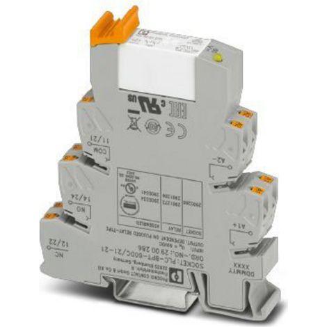 Phoenix Contact PLC-RPT- 60DC/21-21 Relaisbaustein Nennspannung: 60 V/DC Schaltstrom (max.): 6 A 2 W (1/4)