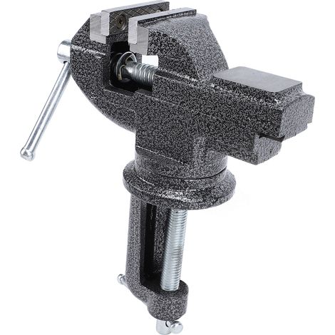 Étau d'établi multifonction à fixer, pince de table portable, base pivotante 360°, pour travaux du bois, noir (1/5)