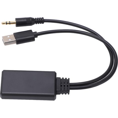 Adaptateur Bluetooth Voiture 3.5mm, Récepteur Audio sans Fil USB pour Autoradio Stéréo, Kit Mains Libres Universel (1/5)