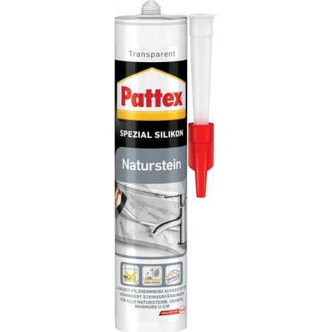 Pattex Silicono especial piedra 300 ml, transparente (por 12)